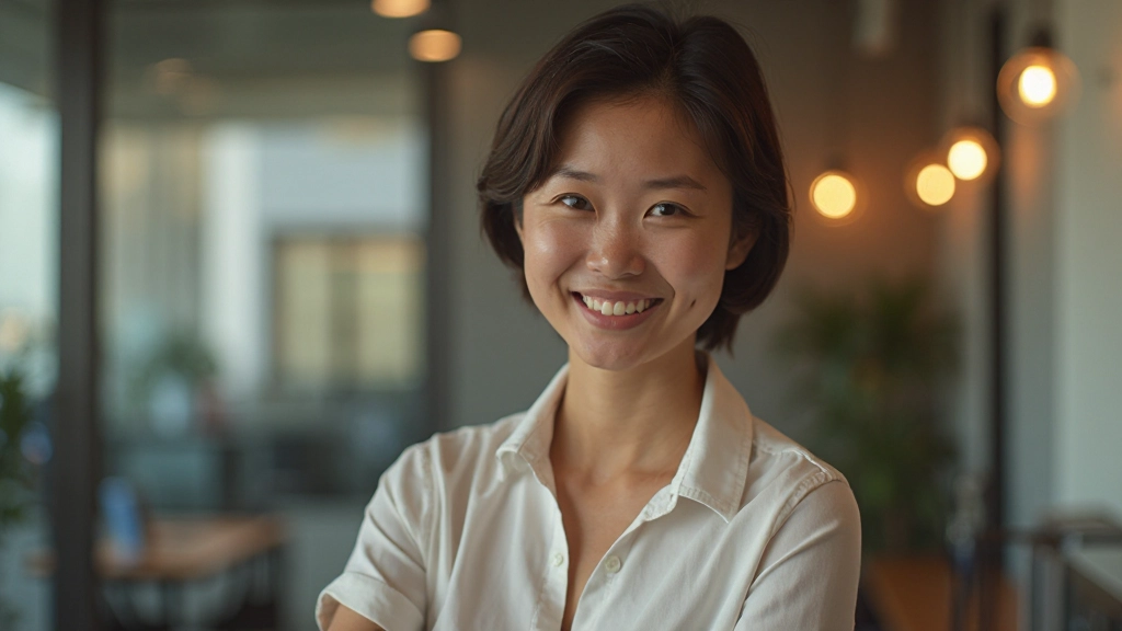 Professional woman learning Mandarin