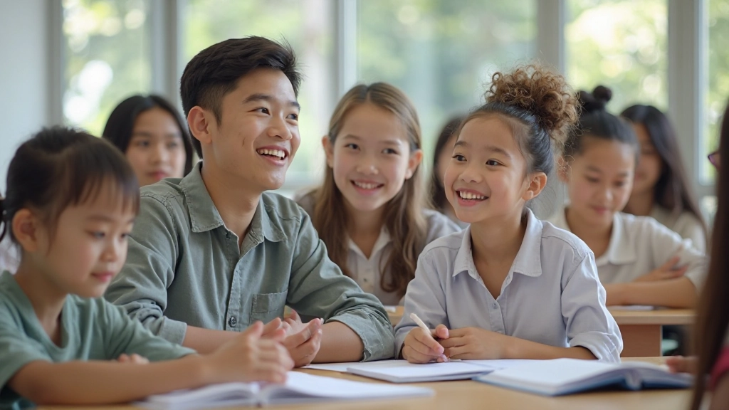 Students learning Mandarin Chinese